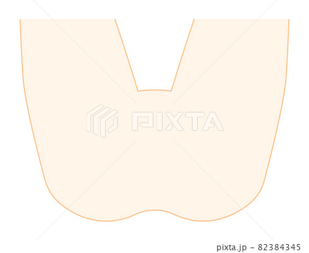 ボディパーツ　Iライン　脱毛箇所　ベクターイラスト　女性 82384345