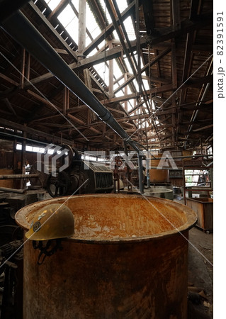 廃墟　廃工場　静岡県　製紙工場 82391591