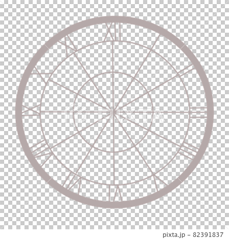 シンプル時計盤イラスト素材のイラスト素材 3917