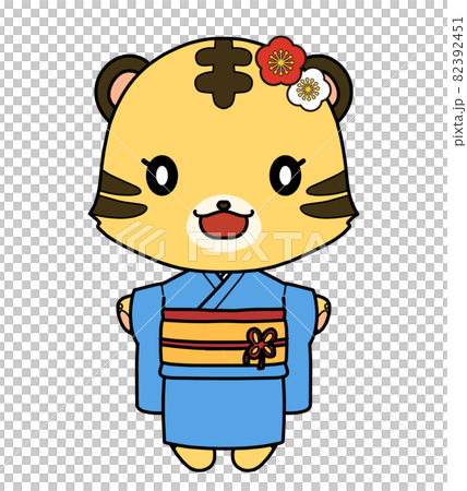 Cute female tiger with clothes character Vector Image