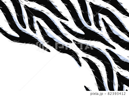 Background with decorative zebra print. Animal stylized ornament, fur texture. 82393412