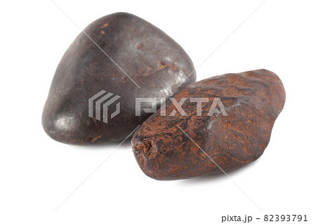 Iron meteorites isolated on white 82393791