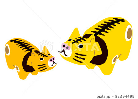 2022年寅年年賀状-和柄寅 82394499