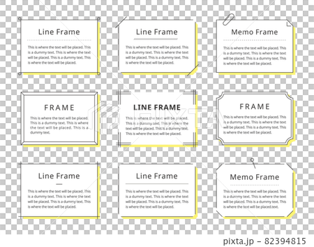 Illustration set of simple frames. Text... - Stock Illustration ...