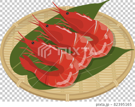 海老　笹　カゴ入り 82395165