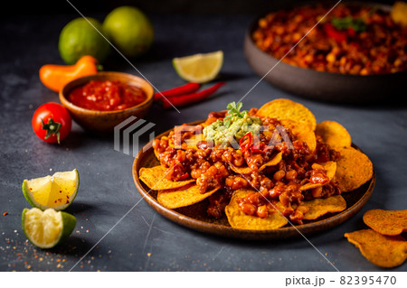 Corn nachos chips Corn nachos chips 82395470