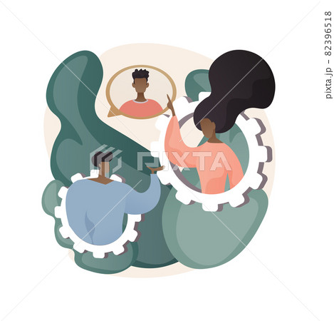Social behaviour abstract concept vector illustration. 82396518