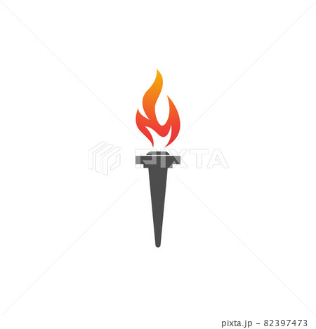 Torch vector icon illustration design 82397473