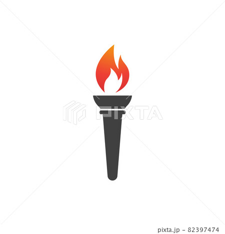 Torch vector icon illustration design 82397474