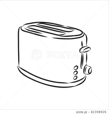 Doodle style breakfast toaster illustration in vector format. Doodle style breakfast toaster illustration in vector format. 82398926