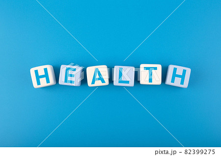 Health single word in the middle of on dark blue background Health single word in the middle of on dark blue background 82399275
