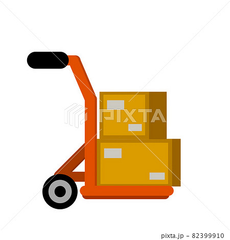 Handcart with crates. 82399910