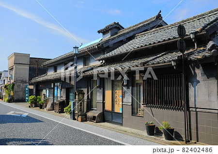 【大分県】快晴下の豆田の町並み(日田市) 【大分県】快晴下の豆田の町並み(日田市) 82402486