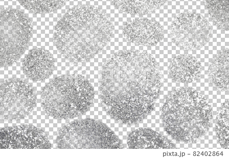 背景素材　キラキラしたシルバーの絵具で描いた水玉 82402864