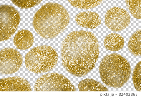 Background material: Polka dots drawn with glittering gold paint Background material: Polka dots drawn with glittering gold paint 82402865