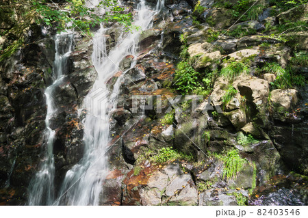 《岡山県》夏の津山、布滝の風景【8月】 《岡山県》夏の津山、布滝の風景【8月】 82403546