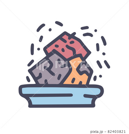 stone fountain color vector doodle simple icon stone fountain color vector doodle simple icon 82403821