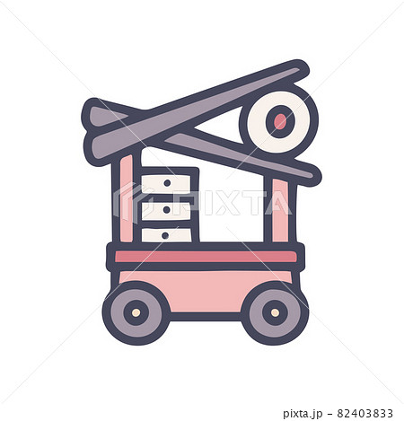 japanese food cart color vector doodle simple icon japanese food cart color vector doodle simple icon 82403833
