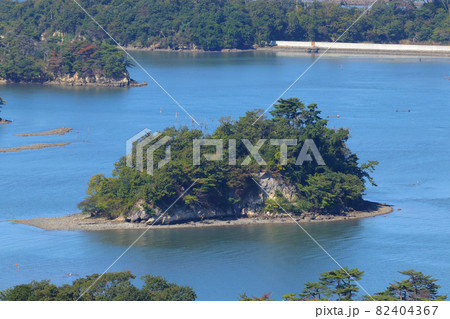 日本三景松島　　奥松島「大高森展望台」から見る松島湾　　松島四大観「壮観」の眺め　　宮城県 82404367