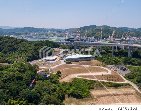 来島海峡(しまなみ海道) 空撮 来島海峡(しまなみ海道) 空撮 82405103