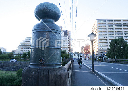 国指定歴史的建造物、風景、写真　日本最古級岩手県盛岡市神の橋の擬宝珠 82406641