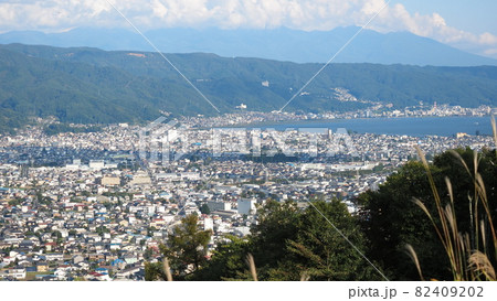 塩尻峠から岡谷・下諏訪の眺め 塩尻峠から岡谷・下諏訪の眺め 82409202