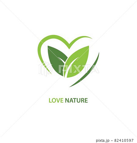 nature leaf love logo design vector by anisa_99d on Dribbble