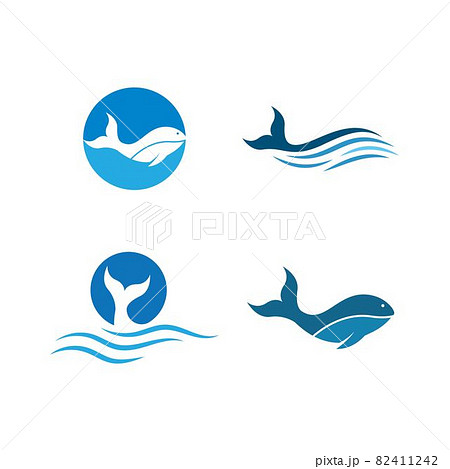 Whale fish logo 82411242