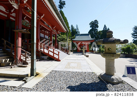 比叡山延暦寺　大講堂と鐘楼　滋賀県大津市坂本 82411838