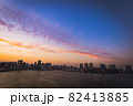 《夕焼け》都市風景　レインボーブリッジ 82413885