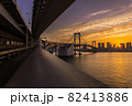 《夕焼け》都市風景　レインボーブリッジ 82413886