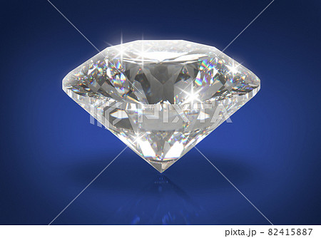 Beautiful 3D Rendered Shiny Diamond in Brilliant Cut on Black Background , Crystal Background Beautiful 3D Rendered Shiny Diamond in Brilliant Cut on Black Background , Crystal Background 82415887