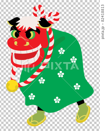 Illustration of Shishimai Illustration of Shishimai 82418813