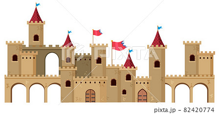 A medieval historical castle cartoon style A medieval historical castle cartoon style 82420774