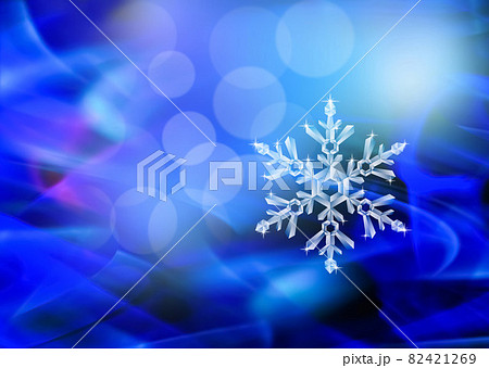 雪の結晶背景素材 雪の結晶背景素材 82421269