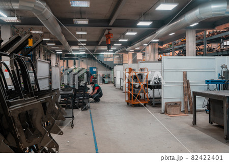 modern industrial factory for mechanical engineering - equipment and machines modern industrial factory for mechanical engineering - equipment and machines 82422401