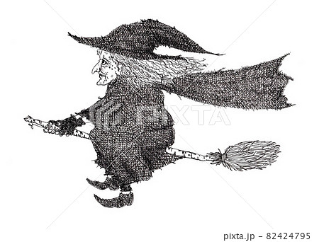 箒の乗る魔女 82424795