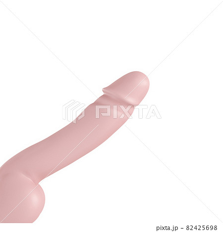 Pink rubber phaloss. 3d rendering on isolated background Pink rubber phaloss. 3d rendering on isolated background 82425698
