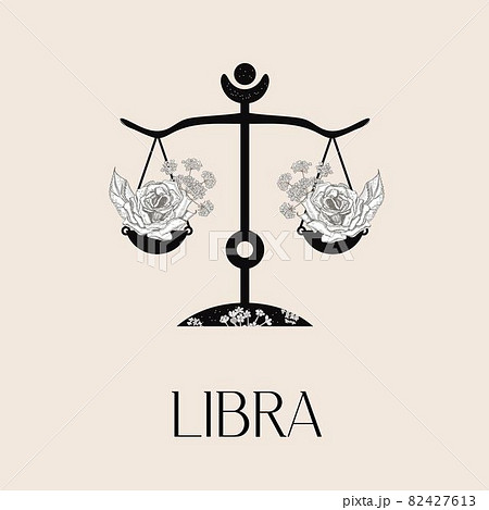 Zodiac sign Libra. The symbol of the astrological horoscope. Zodiac sign Libra. The symbol of the astrological horoscope. 82427613