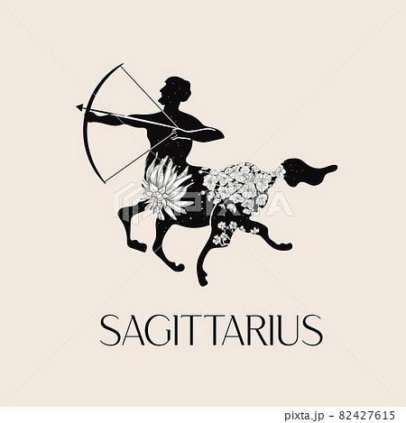 Zodiac Sign Sagittarius The Symbol Of The のイラスト素材