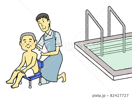入浴介助　高齢者　介護　浴槽 82427727