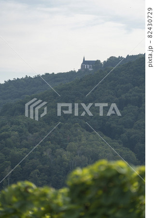 A chapel on the wooded slope of the Southern Wine Route in Rhineland-Palatinate 82430729