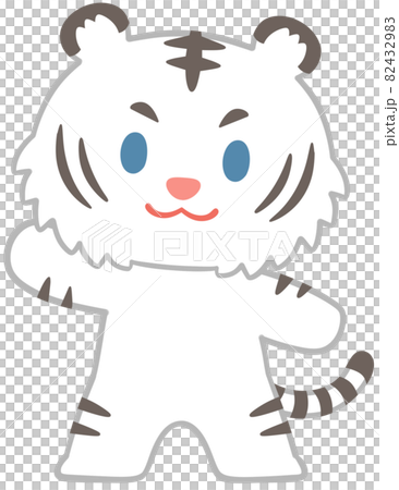 片手を上げるホワイトタイガー 片手を上げるホワイトタイガー 82432983