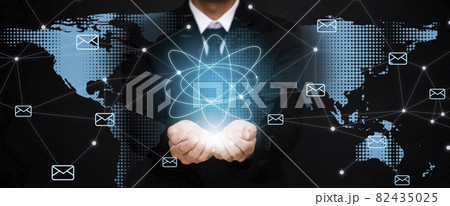 e-mail and marketing concept. Double exposure Businessman touch Email pressing for sending the e-mail from the laptop computer, Concept of sending emails from your computer, e-mail and marketing concept. Double exposure Businessman touch Email pressing for sending the e-mail from the laptop computer, Concept of sending emails from your computer, 82435025