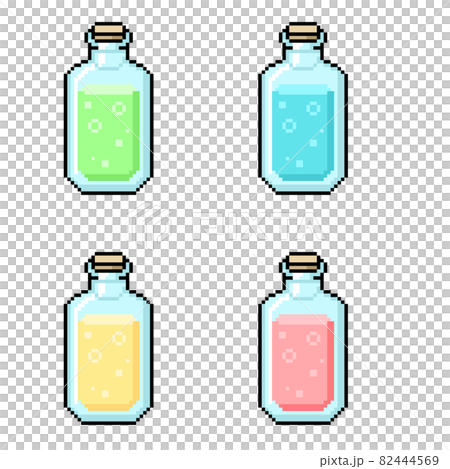 Pastel drinks, pixel art 82444569