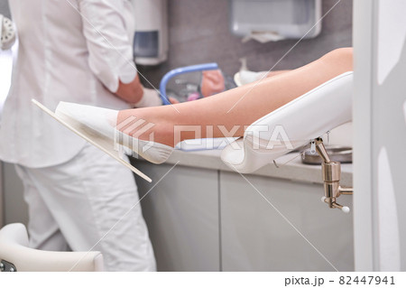 Gynecology consultation. Pregnant woman with her doctor in clinic Gynecology consultation. Pregnant woman with her doctor in clinic 82447941