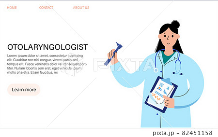 Doctor otolaryngologist concept Doctor otolaryngologist concept 82451158