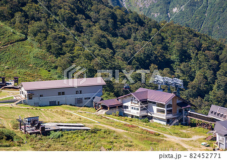 天神平 谷川岳ロープウェイ山頂駅の写真素材