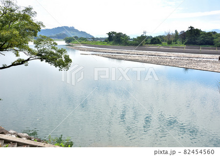 山田堰　筑後川　世界かんがい施設遺産　傾斜堰床式石張堰　福岡県朝倉市　 82454560