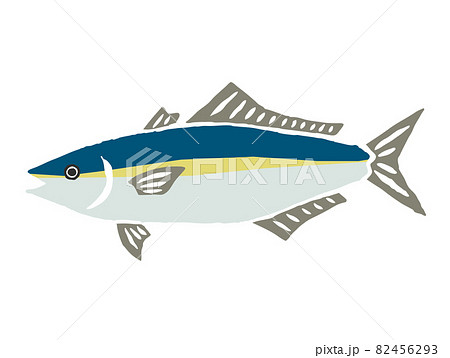 ブリ　レトロなベクターイラスト 82456293